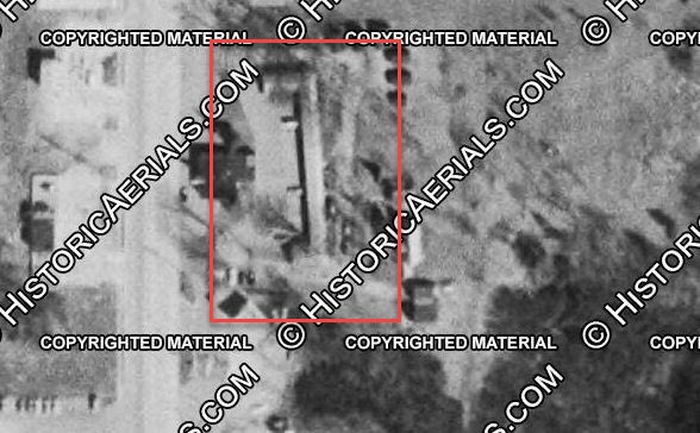 Lone Pine Motel & Restaurant - 1968 Aerial (newer photo)